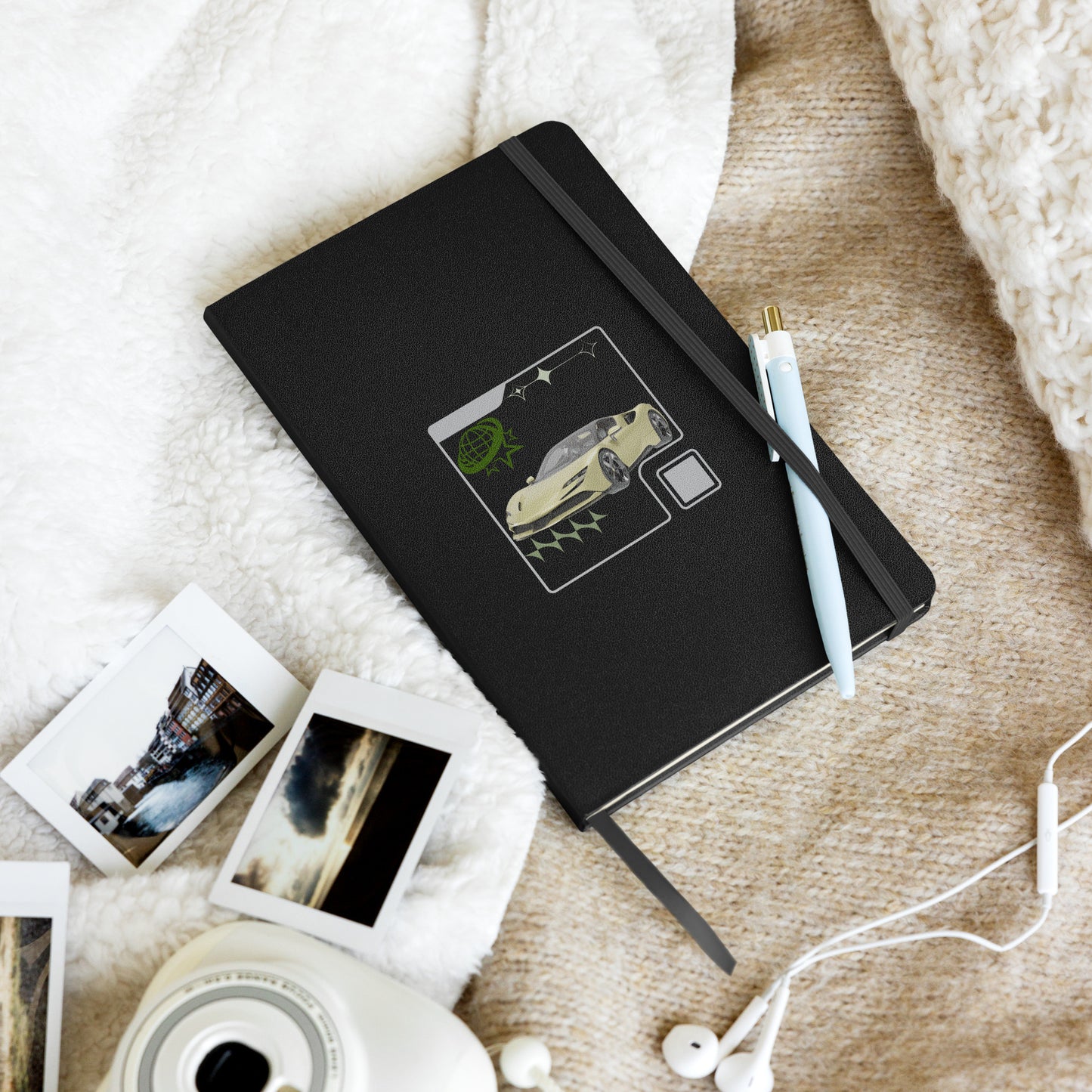 Worldwide Green Motor Hardcover bound notebook