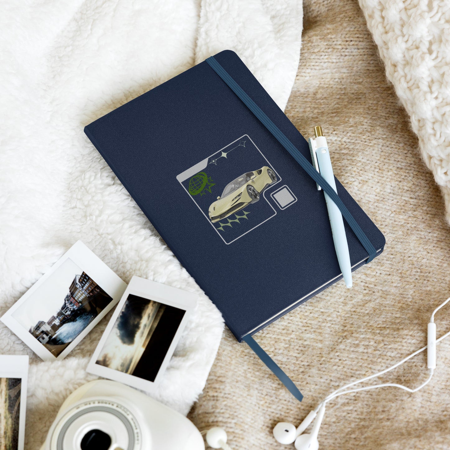 Worldwide Green Motor Hardcover bound notebook