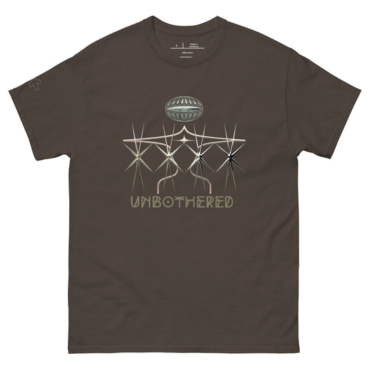 UNBOTHERED Unisex classic tee w/ right sleeve side print