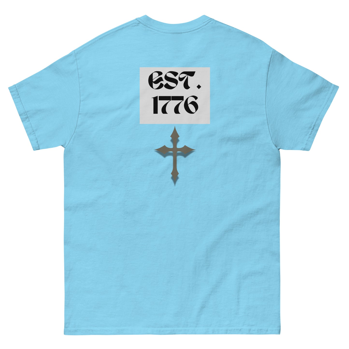 EST. 1776 Unisex classic tee(backside perspective)